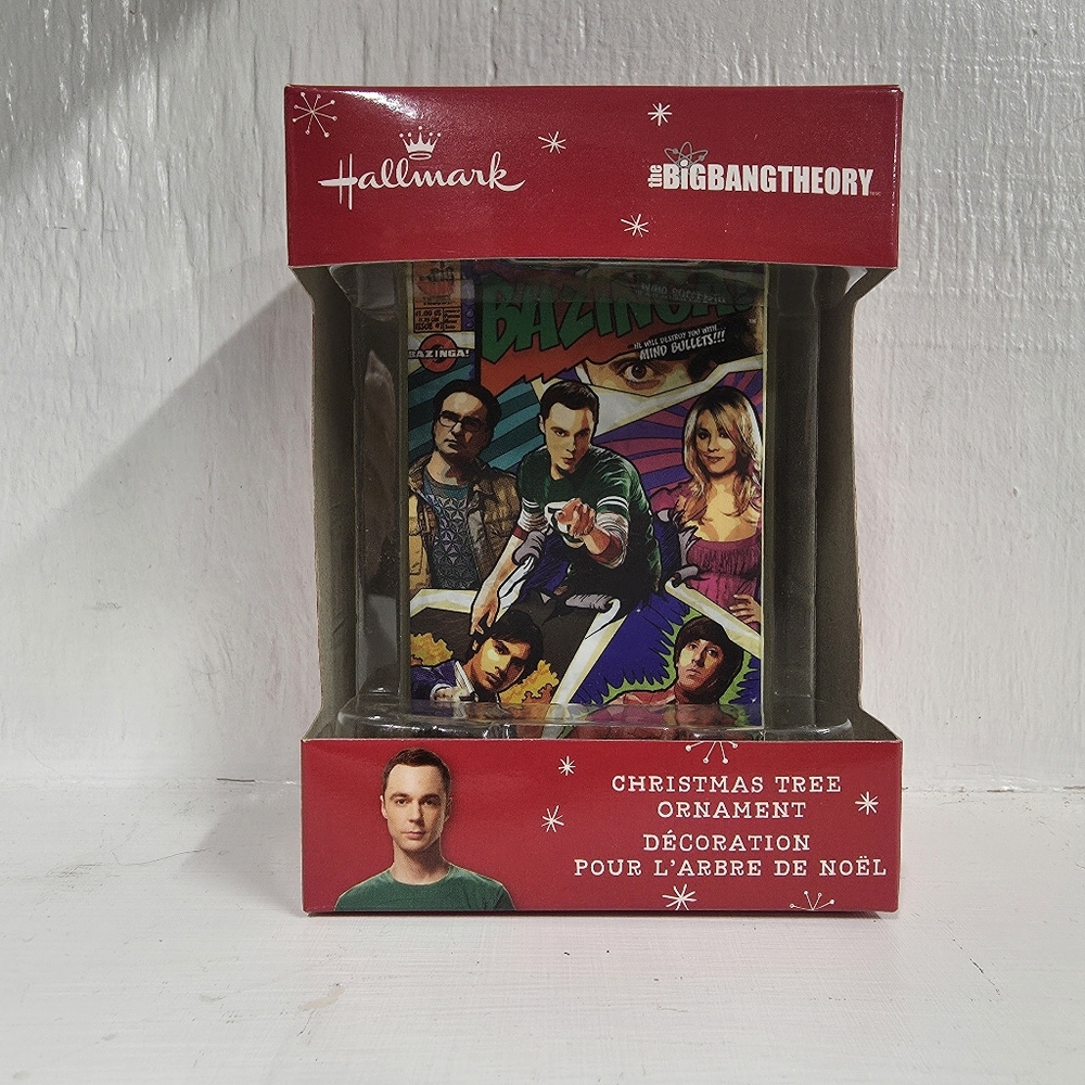 Hallmark 'The Big Bang Theory' Bazinga Comic Style Ornament - Red and Multicolor